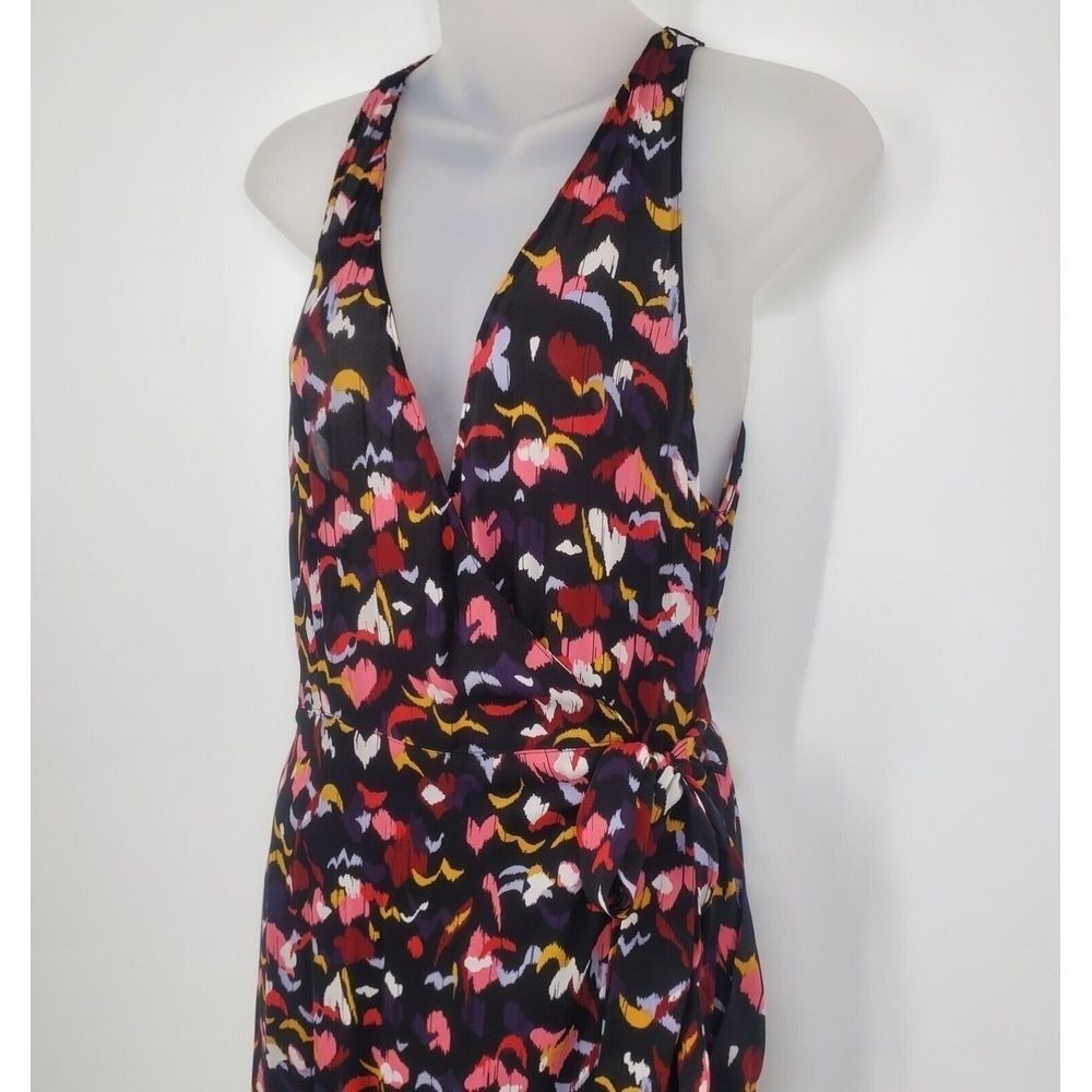Women's A.L.C. Roslyn Silk Floral Asymmetrical Wrap Dress Size 8 NEW B3 - Picture 3 of 5
